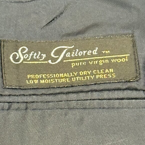 Hart Schaffner Marx Blazer Plaid Wool Blend Two Button Suit Jacket USA Mens 42R - Picture 8 of 14